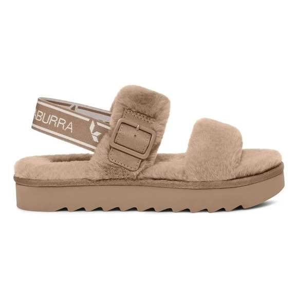 NWOB Koolaburra By UGG Amphora Fuzz-Oh Faux Fur Sandal - Picture 1 of 11